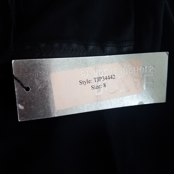 NWT Rozae Nichols Black Straight Leg Dress Pants Trousers Size 8 - Picture 7 of 10